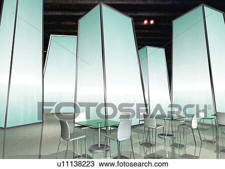 High angle view of tables and chairs in an office View Large Photo Image Stock Image - High angle view of tables and chairs in an office. Fotosearch