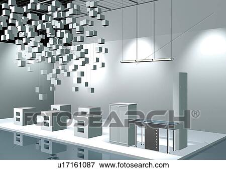Interiors, Reflection, Table, Computer Graphic, Decor View Large Photo Image Stock Photo - Interiors, Reflection, Table, Computer Graphic, Decor. Fotosearch