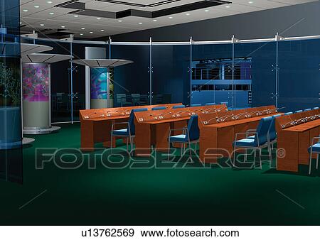 Technology, Digitally Generated Image, Exhibition Hall, Decor, Table, Modern View Large Photo Image Stock Photo - Technology, Digitally Generated Image, Exhibition Hall, Decor, Table, Modern. Fotosearch
