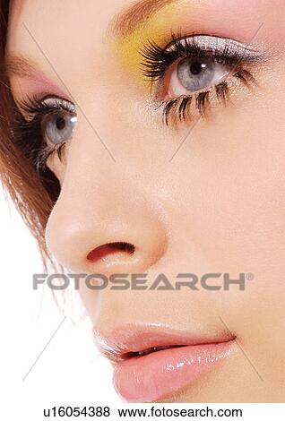 Funky make-up on a female View Large Photo Image Stock Photo - Funky make-up on a female. Fotosearch