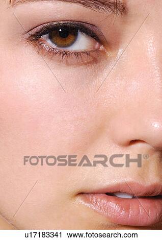 Looking At Camera, Young Adult, Young Woman, Eyelid, Indoor, Beauty, Eyebrow View Large Photo Image Stock Image - Looking At Camera, Young Adult, Young Woman, Eyelid, Indoor, Beauty, Eyebrow. Fotosearch