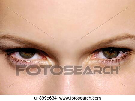 Young Adult, Young Woman, One Young Woman Only, One Person, Human Face, Detail View Large Photo Image Picture - Young Adult, Young Woman, One Young Woman Only, One Person, Human Face, Detail. Fotosearch