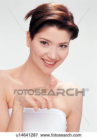 One Young Woman Only, Smiling, Beautiful, Toothy Smile, Looking At Camera, Beauty, Indoor View Large Photo Image Stock Photo - One Young Woman Only, Smiling, Beautiful, Toothy Smile, Looking At Camera, Beauty, Indoor. Fotosearch