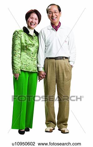 Stock Image - Asian Ethnicity, Brown Hair, Belt, Balding, Adults Only. Fotosearch