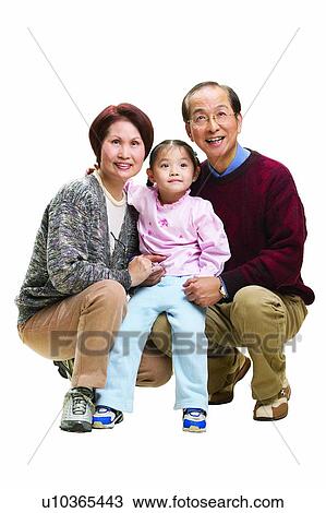 Stock Image - Asian Ethnicity, Cardigan, Brown Hair, Balding, 6-7 Years. Fotosearch