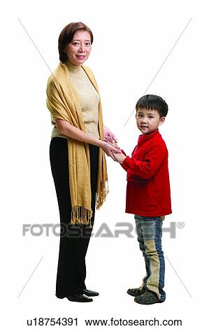 Grandson, Two People, Holding Hands, Grandchild, Grandmother, Jeans View Large Photo Image Stock Image - Grandson, Two People, Holding Hands, Grandchild, Grandmother, Jeans. Fotosearch