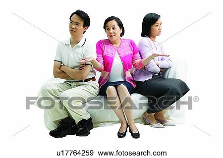 Stock Photo - Sitting, Couch, Love. Fotosearch