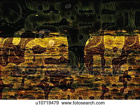 Stock Photo - background, fictional, special, black, brown. Fotosearch