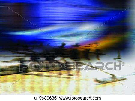 Stock Photograph - blur, special, fictional, background, blue. Fotosearch