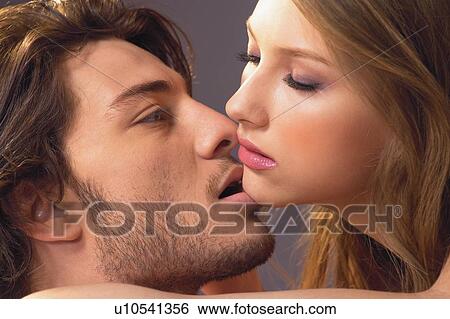 Stock Photograph - Brown Hair, Close-Up, Adults Only. Fotosearch