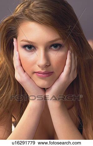 Stock Photo - Brown Hair, Close-Up. Fotosearch