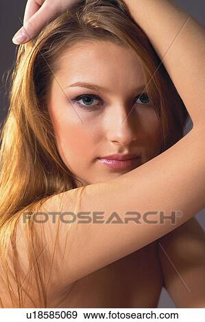 Stock Photo - Brown Hair, Close-Up. Fotosearch