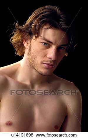Black Background, Brown Hair, Close-Up View Large Photo Image Stock Photo - Black Background, Brown Hair, Close-Up. Fotosearch