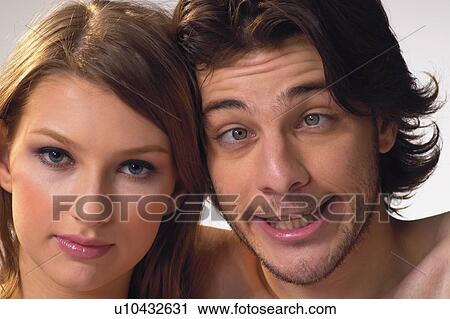 Stock Image - Brown Hair, Close-Up, Adults Only. Fotosearch