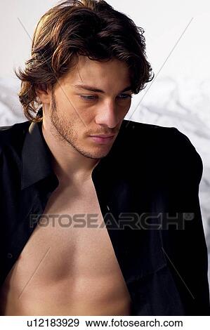 Stock Photo - Solitude, White, Desire, Male, Young Adult. Fotosearch