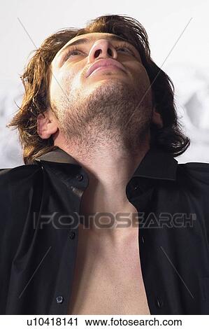 Stock Image - White, Desire, Head And Shoulders, Young Adult, Male. Fotosearch