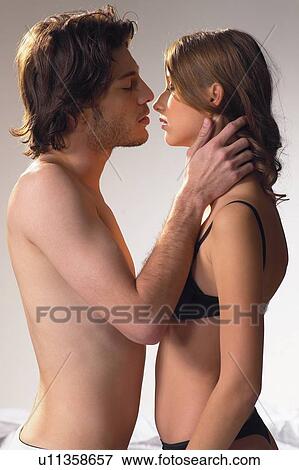 Close-Up, Two People, Eyes Closed, Adults Only, Young Adult, Sensuality View Large Photo Image Stock Photo - Close-Up, Two People, Eyes Closed, Adults Only, Young Adult, Sensuality. Fotosearch