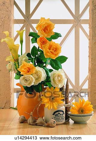 , plant, flower, rose, vase, narcissus View Large Photo Image Stock Image - , plant, flower, rose, vase, narcissus. Fotosearch