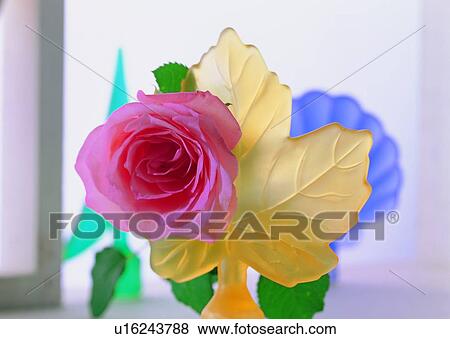 Stock Photo - , plant, leaf, rose, decoration, flower. Fotosearch