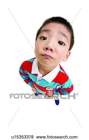 Stock Photo - Arms Akimbo, Child, Casual Clothing, Asian Ethnicity, 3-4 Years. Fotosearch