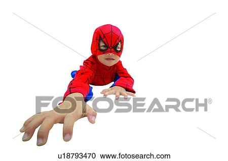 Stock Image - Asian Ethnicity, Clipping Path, Climbing, Child, 3-4 Years. Fotosearch