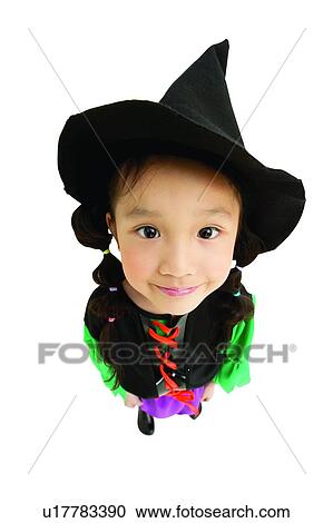 Stock Image - Asian Ethnicity, Costume, Clipping Path, Child, 3-4 Years. Fotosearch