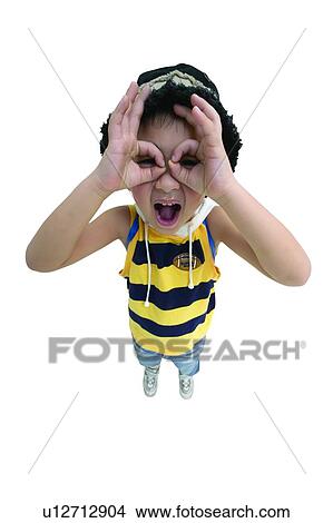 Picture - Asian Ethnicity, Focus Children, Child, Casual Clothing, 3-4 Years. Fotosearch