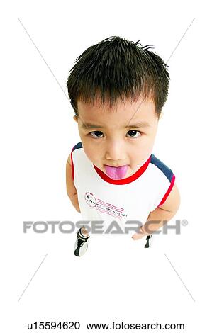 Stock Image - Child, Mischief, Childhood, Shoe, Casual Clothing, Portrait, One Person. Fotosearch