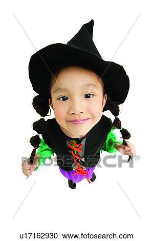 Stock Image - One Person, Focus Children, Clipping Path, One Child Only, Looking At Camera, Cut Out. Fotosearch