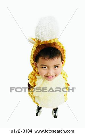 Picture - Portrait, Asian Ethnicity, Imagination, Child, Indoor, Giraffe. Fotosearch