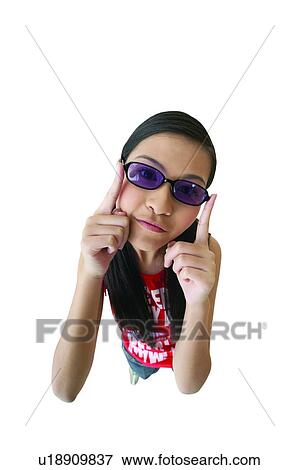 Stock Photo - Black Hair, Clipping Path, Casual Clothing, Asian Ethnicity. Fotosearch