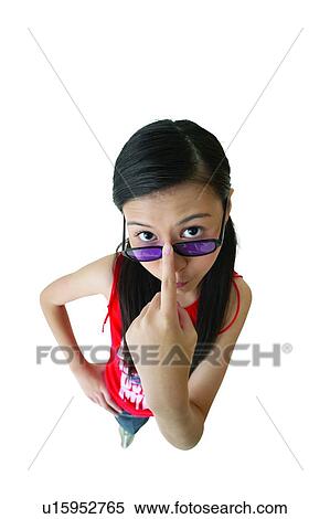 Stock Photography - Black Hair, Clipping Path, Casual Clothing, Asian Ethnicity. Fotosearch