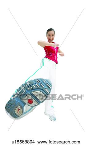 Picture - Black Hair, Clipping Path, Cheerful, Casual Clothing, Asian Ethnicity. Fotosearch