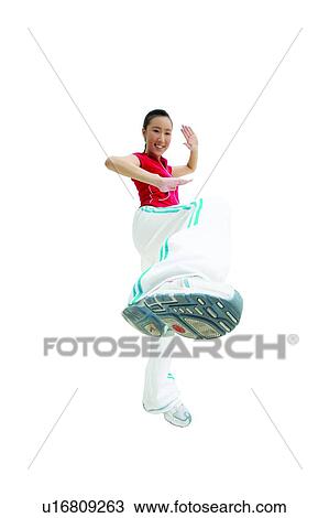 Clipping Path, One Young Woman Only, Self-Defense, Portrait, Kicking View Large Photo Image Stock Image - Clipping Path, One Young Woman Only, Self-Defense, Portrait, Kicking. Fotosearch