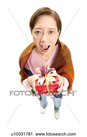 Stock Image - Brown Hair, Close-Up, Casual Clothing, Asian Ethnicity. Fotosearch
