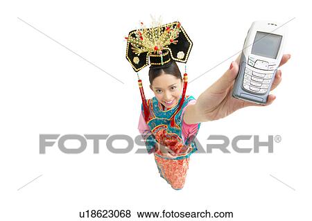 Stock Photo - Cheerful, Connection, Close-Up, Asian Ethnicity. Fotosearch