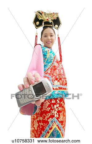 Stock Image - Human Finger, Traditional Culture, Young Adult, Wireless Technology, Standing. Fotosearch
