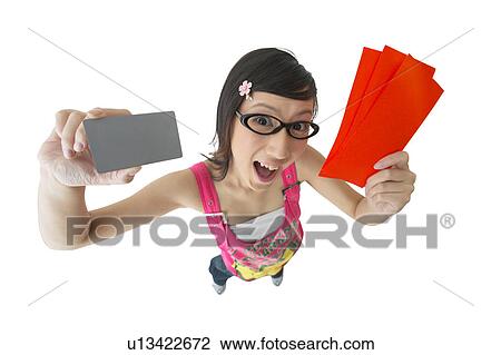Stock Image - Mouth Open, Human Hand, Long Hair, Property, Close-Up. Fotosearch