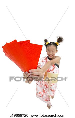 Stock Image - Smiling, Cut Out, Property, Rectangle, White Background, One Child Only. Fotosearch
