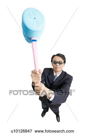 Stock Photo - Well-Dressed, Black Hair, One Young Man Only, One Person, Toy, Sunglasses, Attitude. Fotosearch