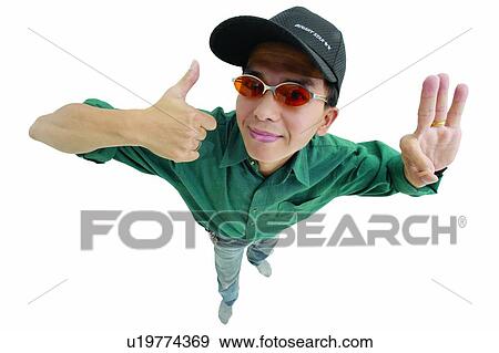 Asian Ethnicity, Casual Clothing, Button Down Shirt, Baseball Cap, Agreement View Large Photo Image Stock Photo - Asian Ethnicity, Casual Clothing, Button Down Shirt, Baseball Cap, Agreement. Fotosearch