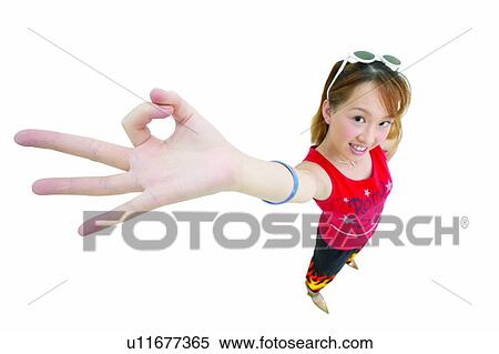 Stock Photography - Casual Clothing, Agreement, Brown Hair, Bracelet, Asian Ethnicity, 18-19 Years. Fotosearch