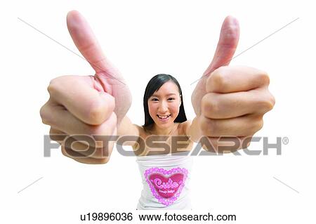 Cheerful, Agreement, Casual Clothing, Black Hair, Asian Ethnicity, 18-19 Years View Large Photo Image Stock Photograph - Cheerful, Agreement, Casual Clothing, Black Hair, Asian Ethnicity, 18-19 Years. Fotosearch