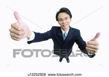 Stock Photo - Standing, Human Hand, Tie, Businessman, White Background, Focus Signals. Fotosearch