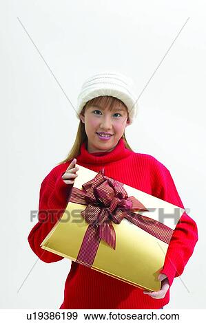 Stock Photo - Bangs, Brown Hair, Brown, Bow, Asian Ethnicity. Fotosearch