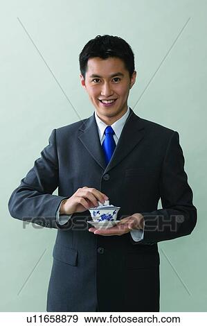 Stock Photo - One Object, Close-Up, Real People, Shirt And Tie, One Young Man Only, Standing. Fotosearch