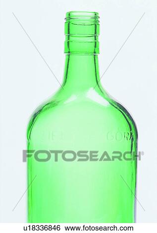 Stock Photograph - glass, tableware, bottle, green. Fotosearch