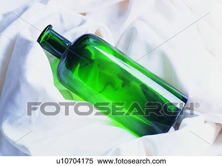 glass, tableware, bottle, green, white cloth View Large Photo Image Stock Photography - glass, tableware, bottle, green, white cloth. Fotosearch