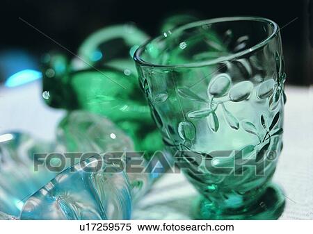 glass, tableware, green, carve View Large Photo Image Stock Photography - glass, tableware, green, carve. Fotosearch