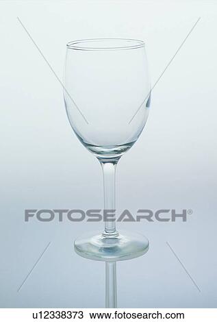 Stock Image - glass, wine glass, tableware, reflection. Fotosearch